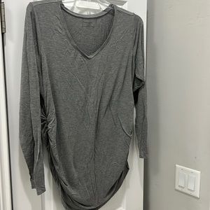 Motherhood Maternity Womens grey 3/4 Sleeve Top